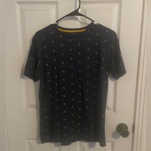 Denim and Flower Pineapple Shirt